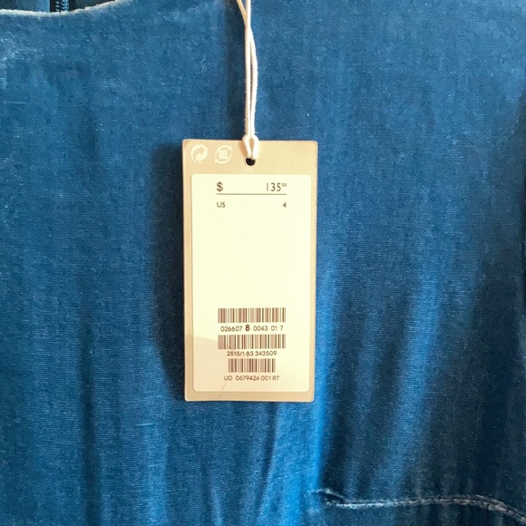 COS silk blend velvet long sleeve shift dress with pockets NWT - Picture 9 of 10